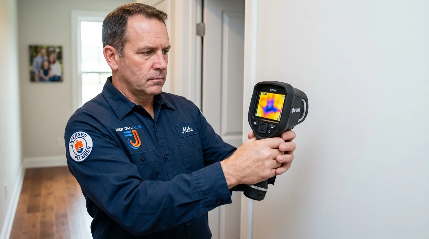 Thermal imaging leak detection by Johns Plumbing LLC in Montoursville
